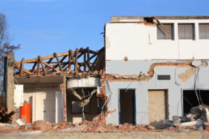 Partial building demolition process image